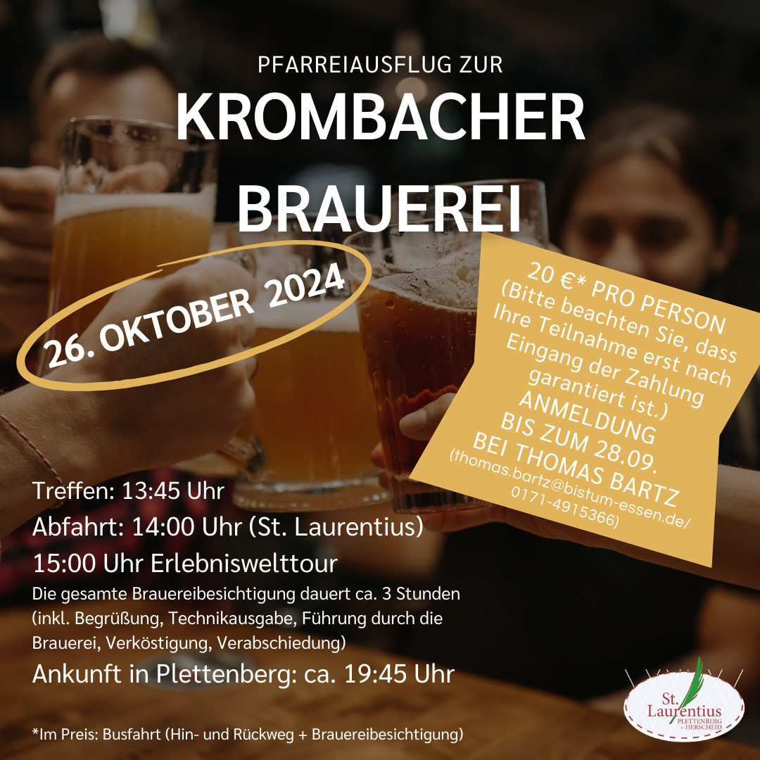 Besichtigung der Krombacher Brauerei