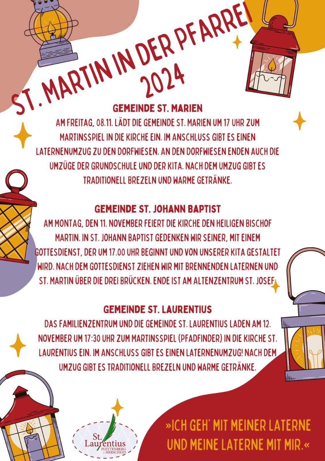 Plakat St. Martin in der Pfarrei