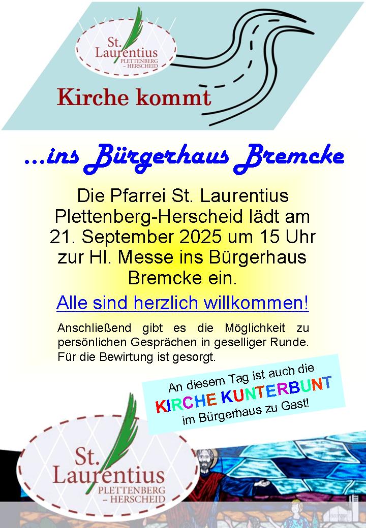 Plakat Kirche kommt