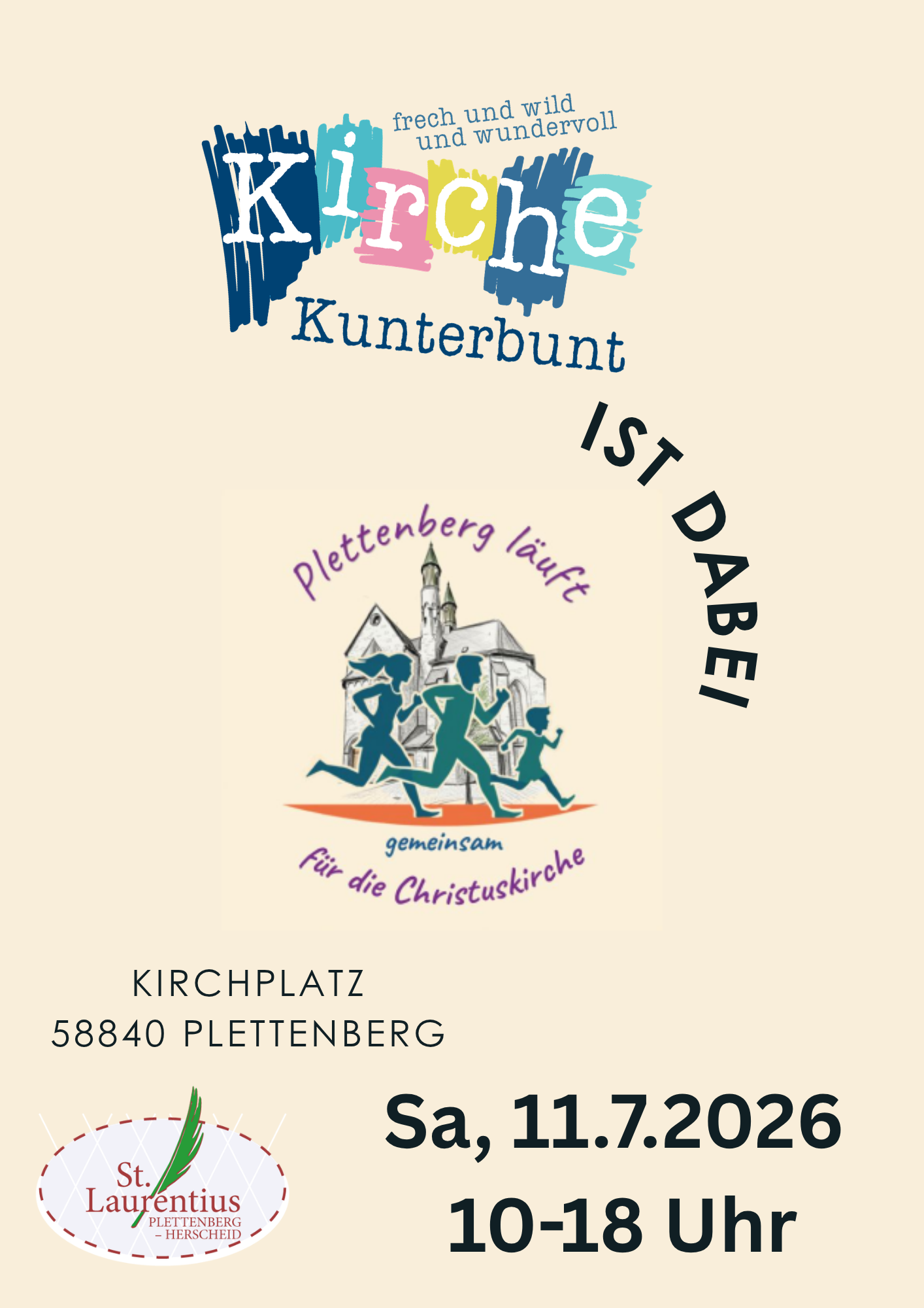 Plettenberg läuft für die Christuskirche - Kirche Kunterbunt ist dabei 
