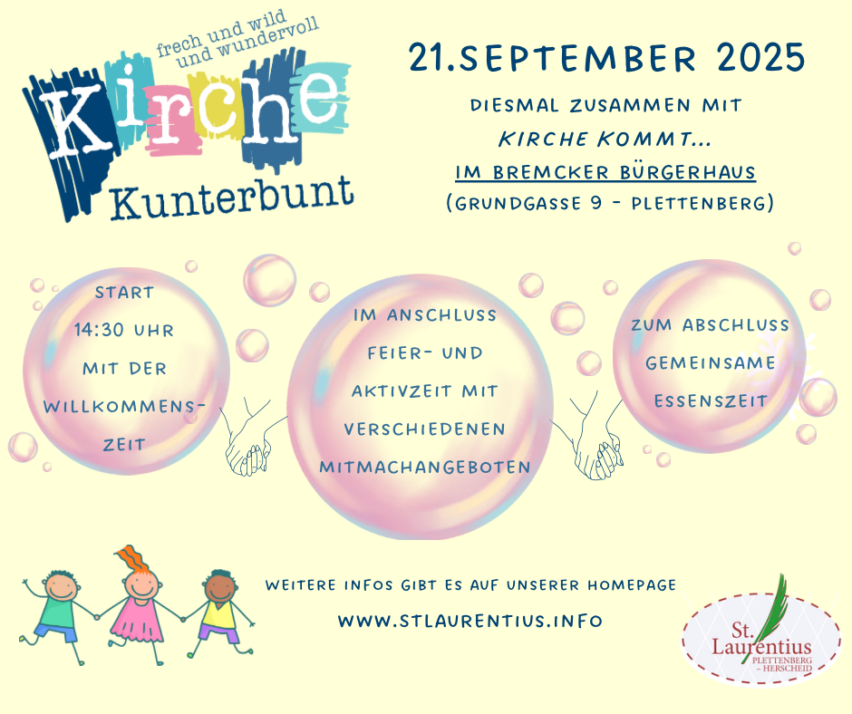 Plakat Kirche Kunterbunt