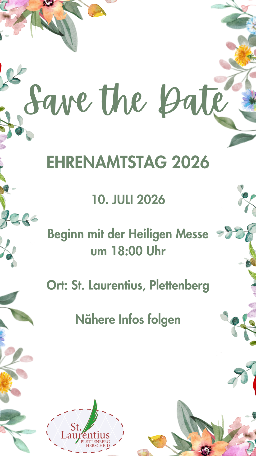 Save the Date - Ehrenamtstag 2026